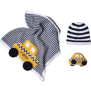 NYC Taxi Theme Baby Blanket Gift Set